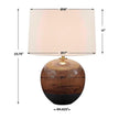 Uttermost Brownell Rust Brown Table Lamp