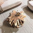 Classic Home Cypress Teak Root Coffee Table Natural White Wash