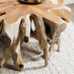 Classic Home Cypress Teak Root Coffee Table Natural White Wash