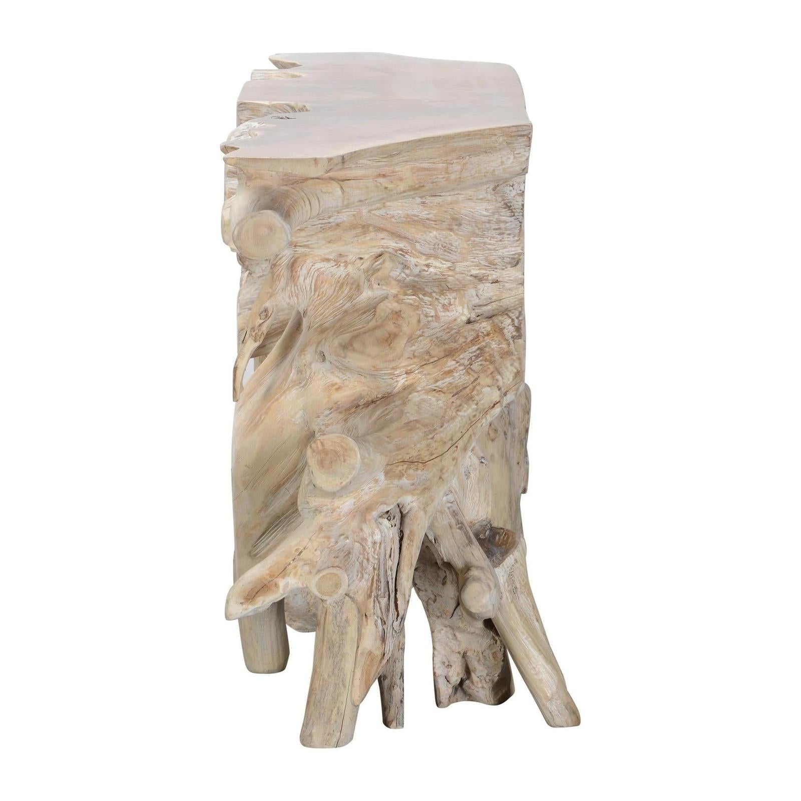 Classic Home Cypress Teak Root Console Table 70-71