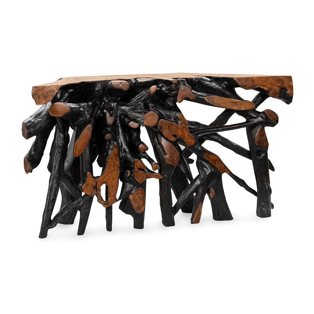 Classic Home Cypress Teak Root Console Table 59-60
