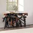 Classic Home Cypress Teak Root Console Table 59-60