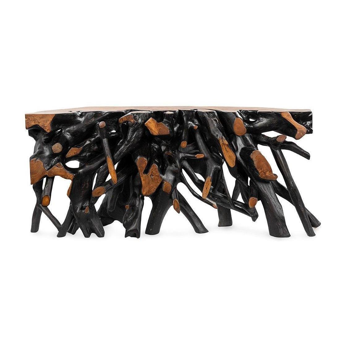 Classic Home Cypress Teak Root Console Table 70-71