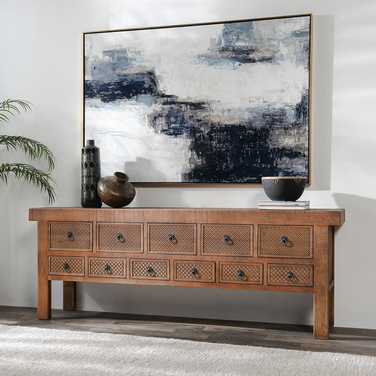 Classic Home Lahey 11Dwr Rectangle Console Table