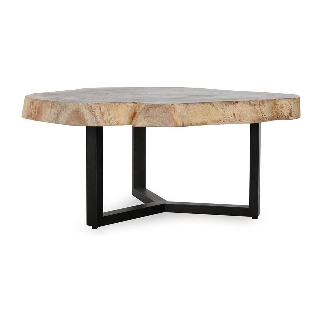 Classic Home Celine Solid Wood Live Edge Coffee Table