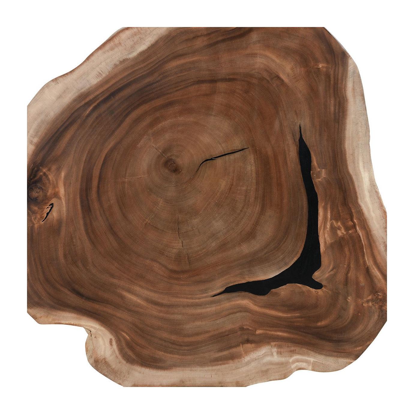 Classic Home Celine Solid Wood Live Edge Coffee Table