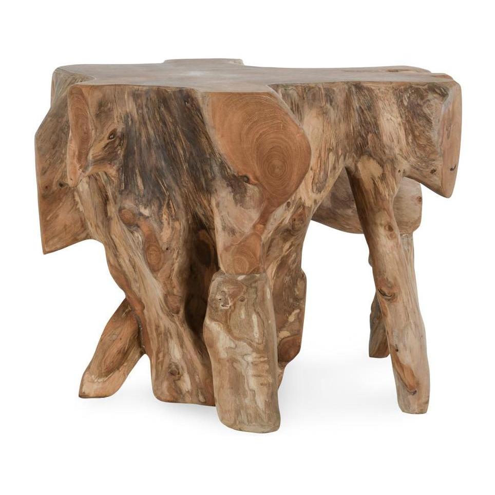 Classic Home Cypress Teak Root End Table