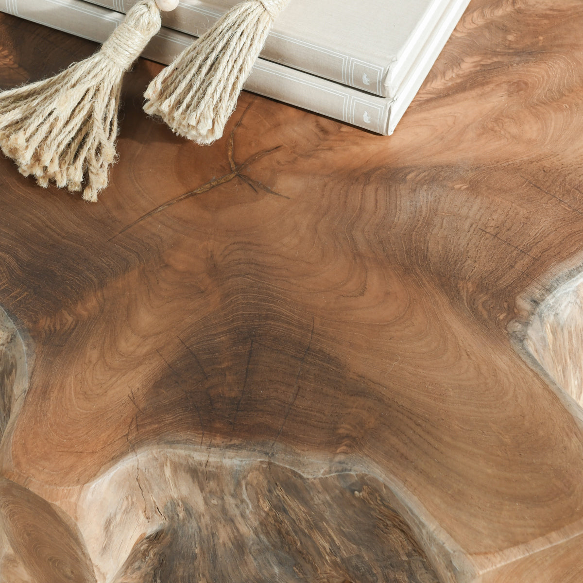 Classic Home Cypress Teak Root End Table