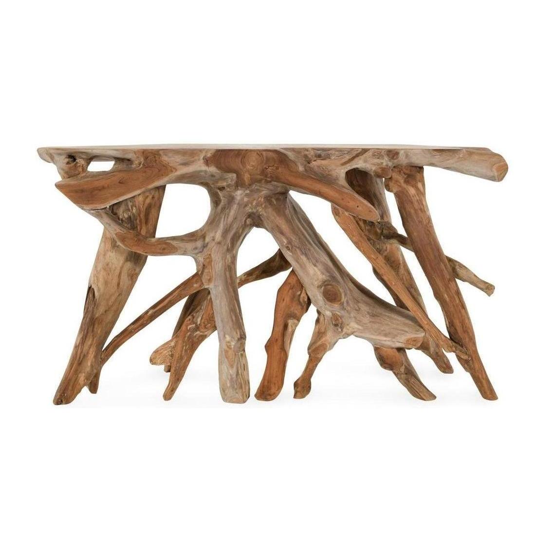 Classic Home Cypress Teak Root Console Table 59-60