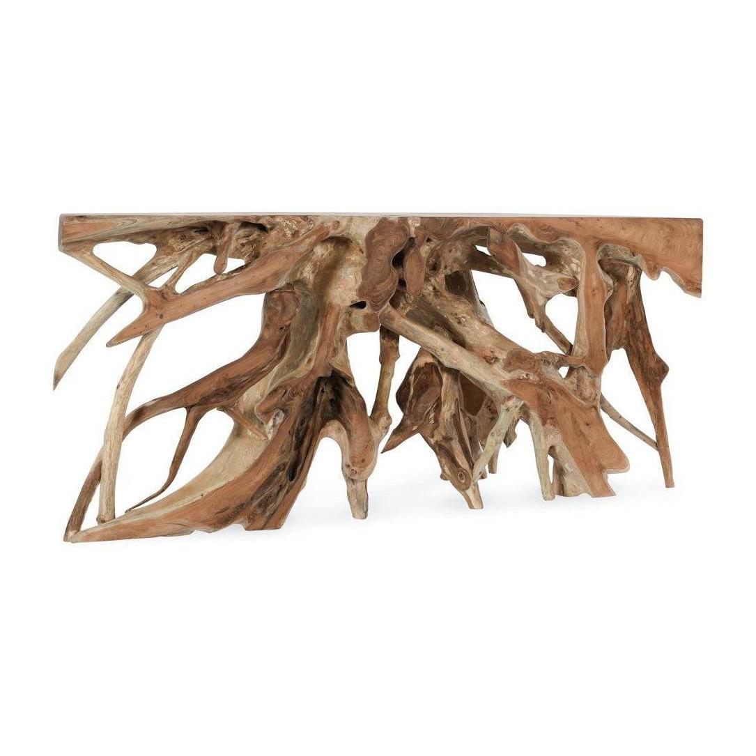 Classic Home Cypress Teak Root Console Table 70-71"
