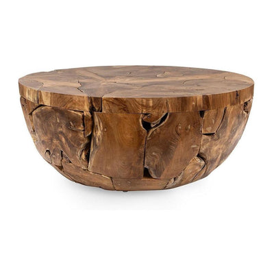 Classic Home Garford Solid Wood Round Coffee Table