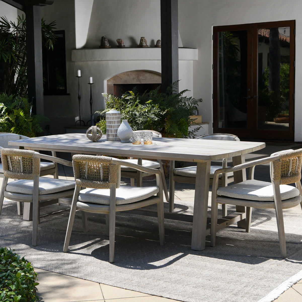 Classic Home Agnes Outdoor Dining Table Clearance