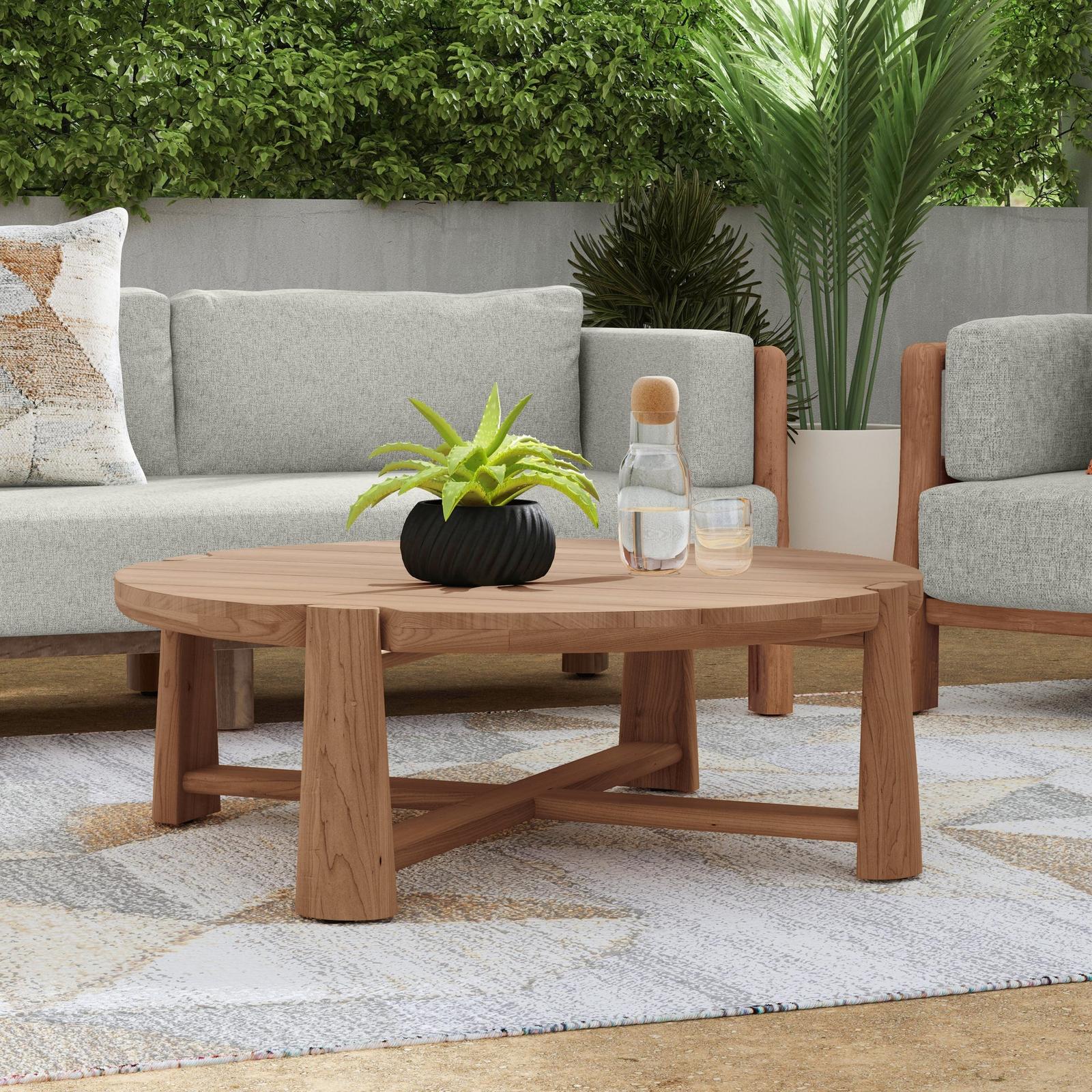 Classic Home Aston Outdoor Round Coffee Table
