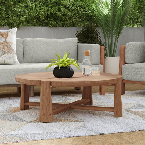 Classic Home Aston Outdoor Round Coffee Table