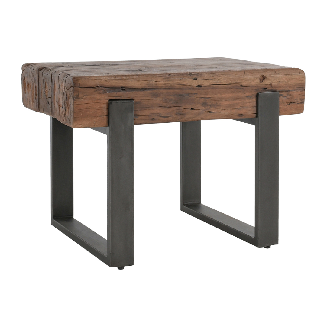 Classic Home Duarte Solid Wood Rectangle End Table