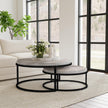 Classic Home Hayword Hide Nesting Coffee Tables - Set of 2