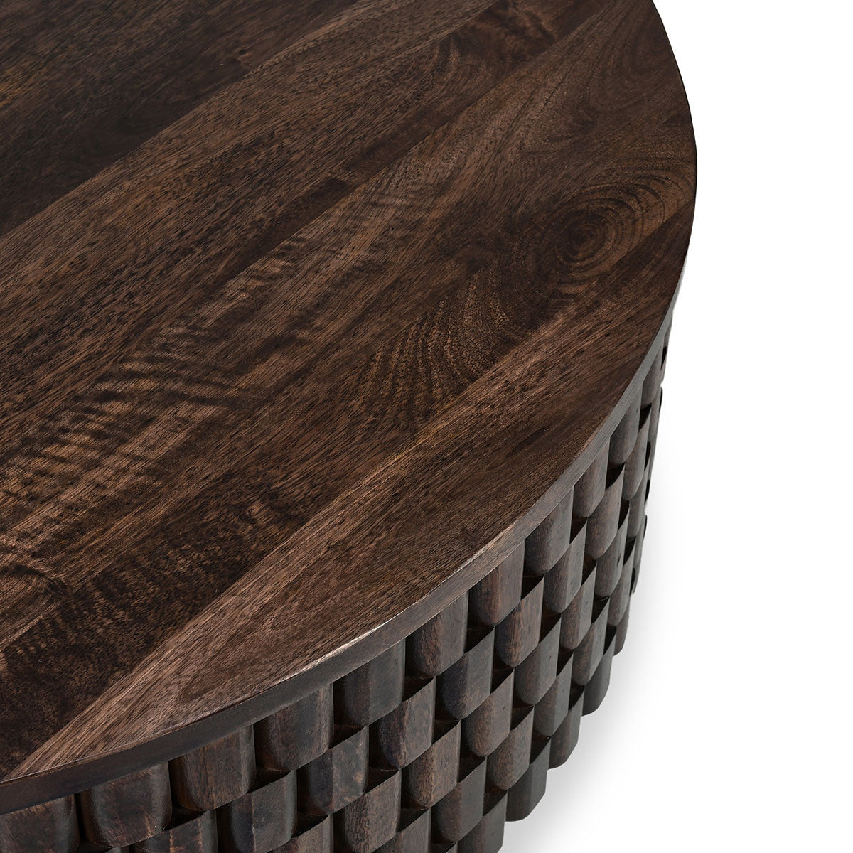 Classic Home Norwood Solid Wood Round Coffee Table