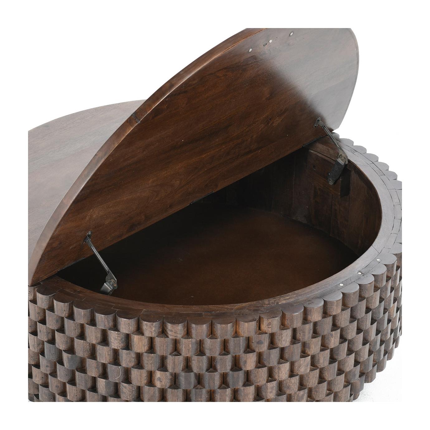 Classic Home Norwood Solid Wood Round Coffee Table