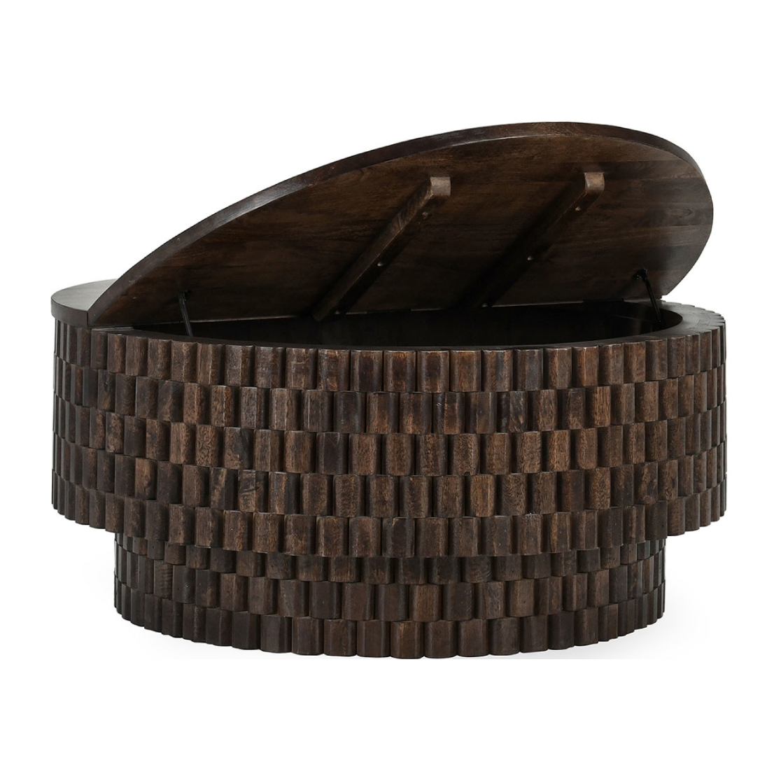 Classic Home Norwood Solid Wood Round Coffee Table