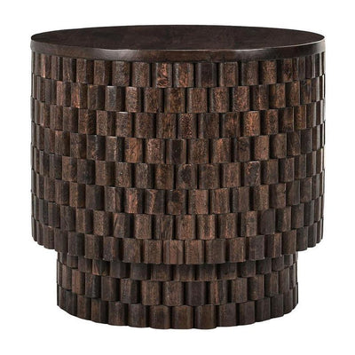 Classic Home Norwood Solid Wood Round End Table