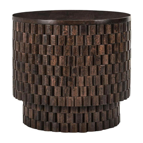 Classic Home Norwood Solid Wood Round End Table