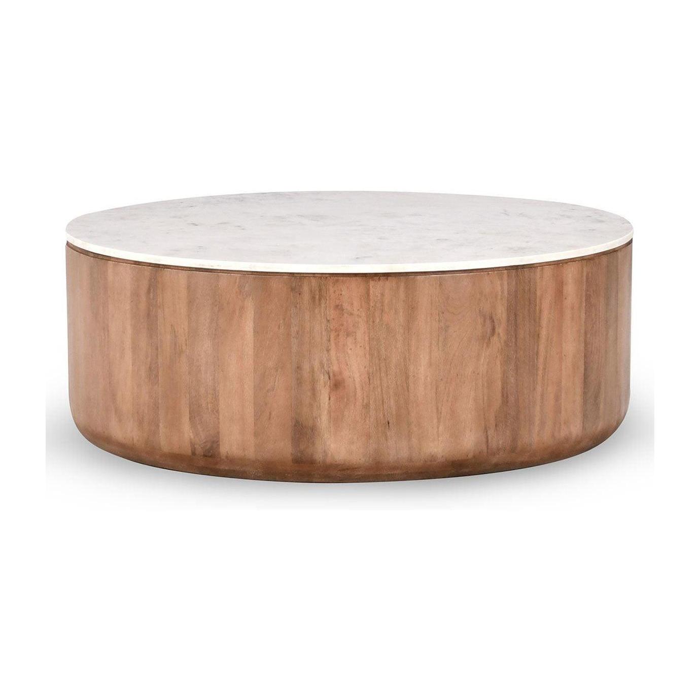 Classic Home Josie Solid Wood Round Coffee Table