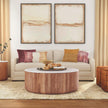 Classic Home Josie Solid Wood Round Coffee Table