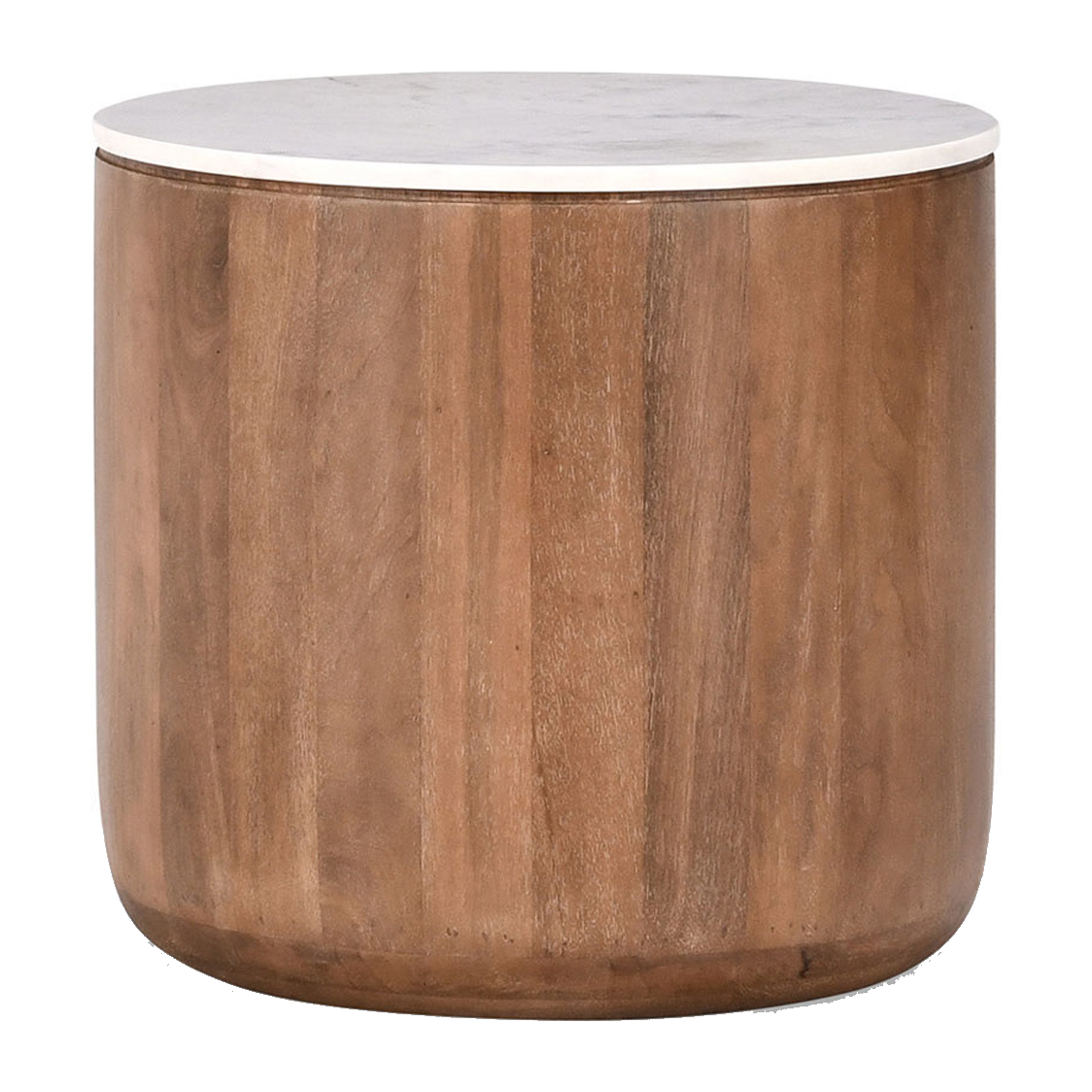 Classic Home Josie Solid Wood Round End Table