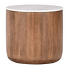 Classic Home Josie Solid Wood Round End Table