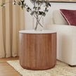 Classic Home Josie Solid Wood Round End Table