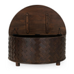 Classic Home Shira Solid Wood Round Storage Coffee Table