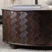 Classic Home Shira Solid Wood Round Storage Coffee Table