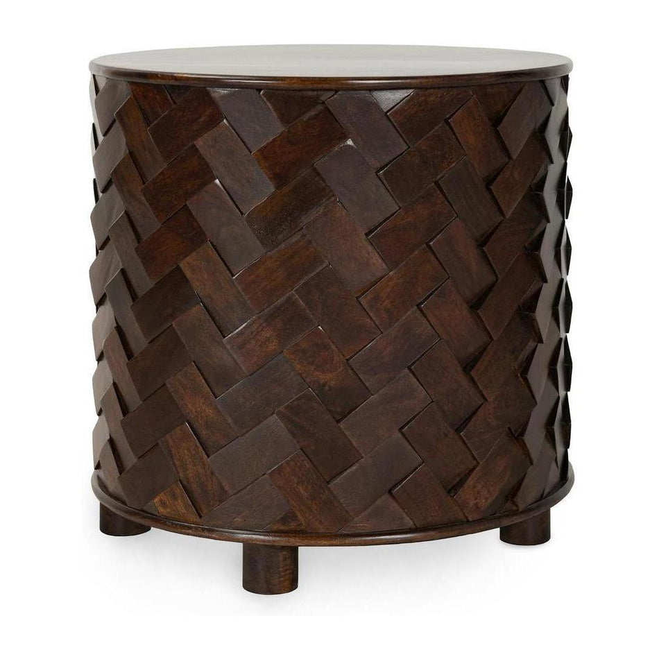 Classic Home Shira Solid Wood Round End Table