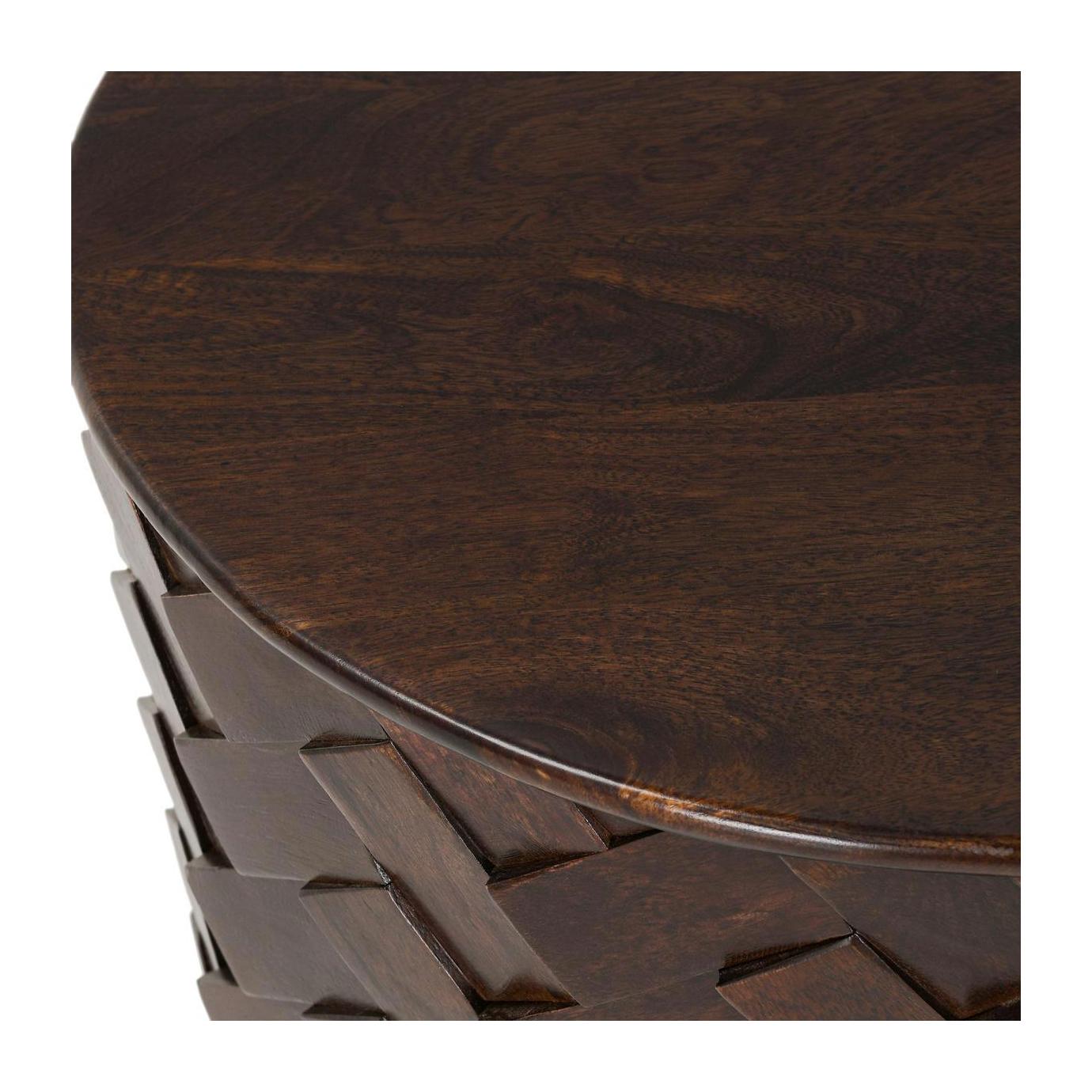 Classic Home Shira Solid Wood Round End Table