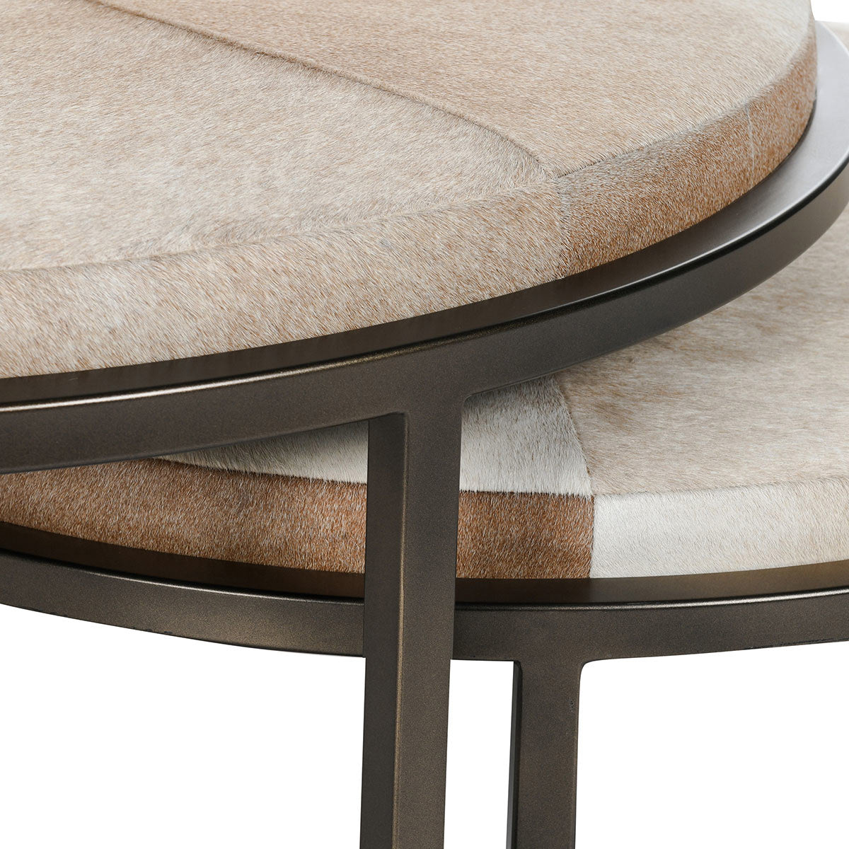 Classic Home Hayword Hide Nesting Coffee Tables - Set of 2