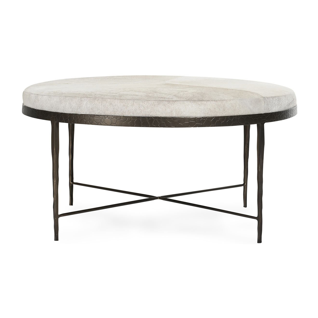 Classic Home Bose Hide Round Coffee Table Clearance