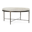 Classic Home Bose Hide Round Coffee Table Clearance