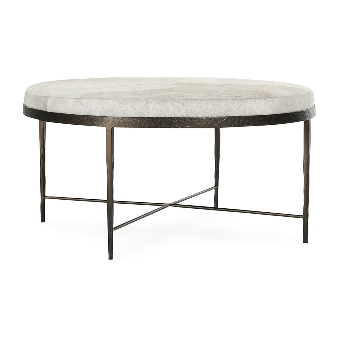 Classic Home Bose Hide Round Coffee Table Clearance