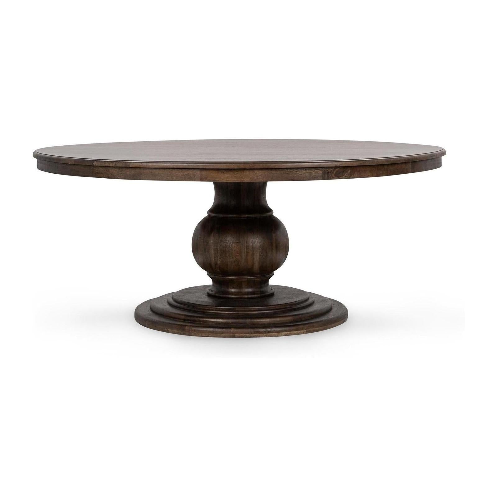 Classic Home Brookside Solid Wood Round Dining Table