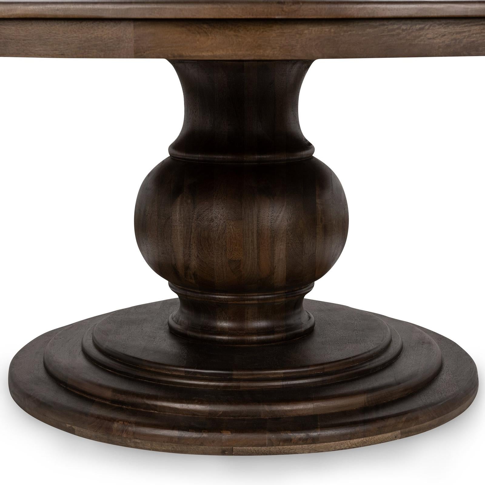 Classic Home Brookside Solid Wood Round Dining Table