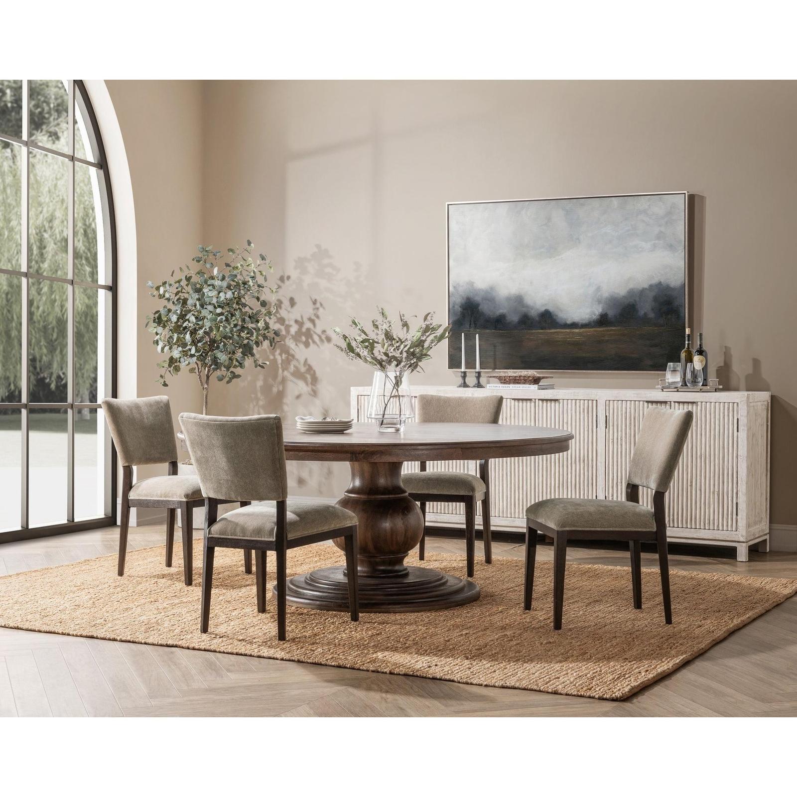 Classic Home Brookside Solid Wood Round Dining Table