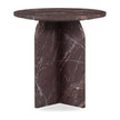 Classic Home Reilly Marble Round Accent Table, Small