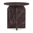 Classic Home Reilly Marble Round Accent Table, Small