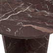 Classic Home Reilly Marble Round Accent Table, Small