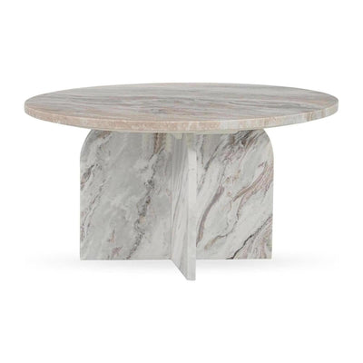 Classic Home Reilly Marble Round Coffee Table