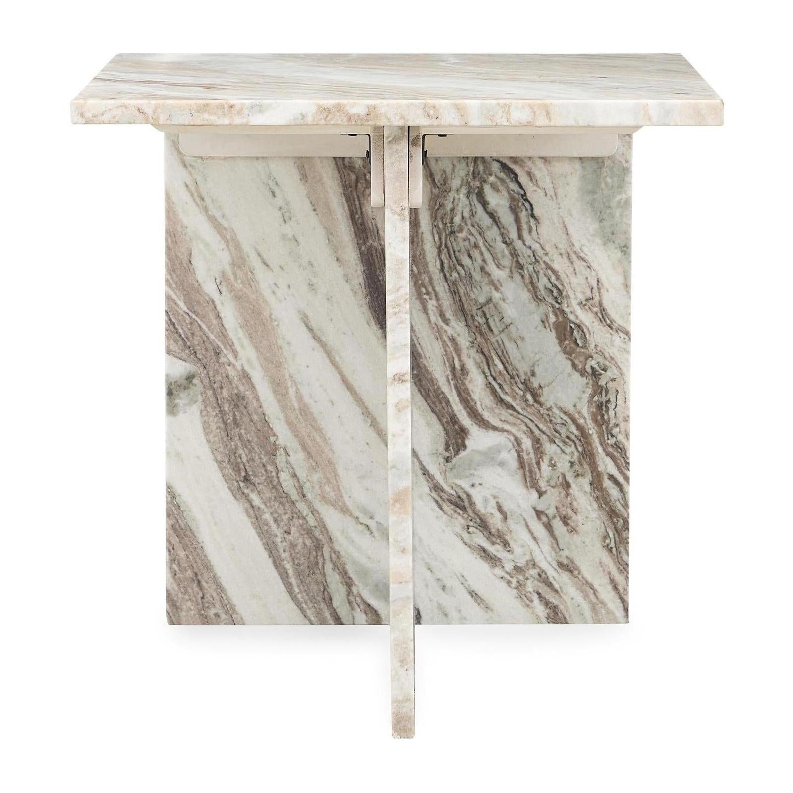 Classic Home Bexly Marble Square End Table