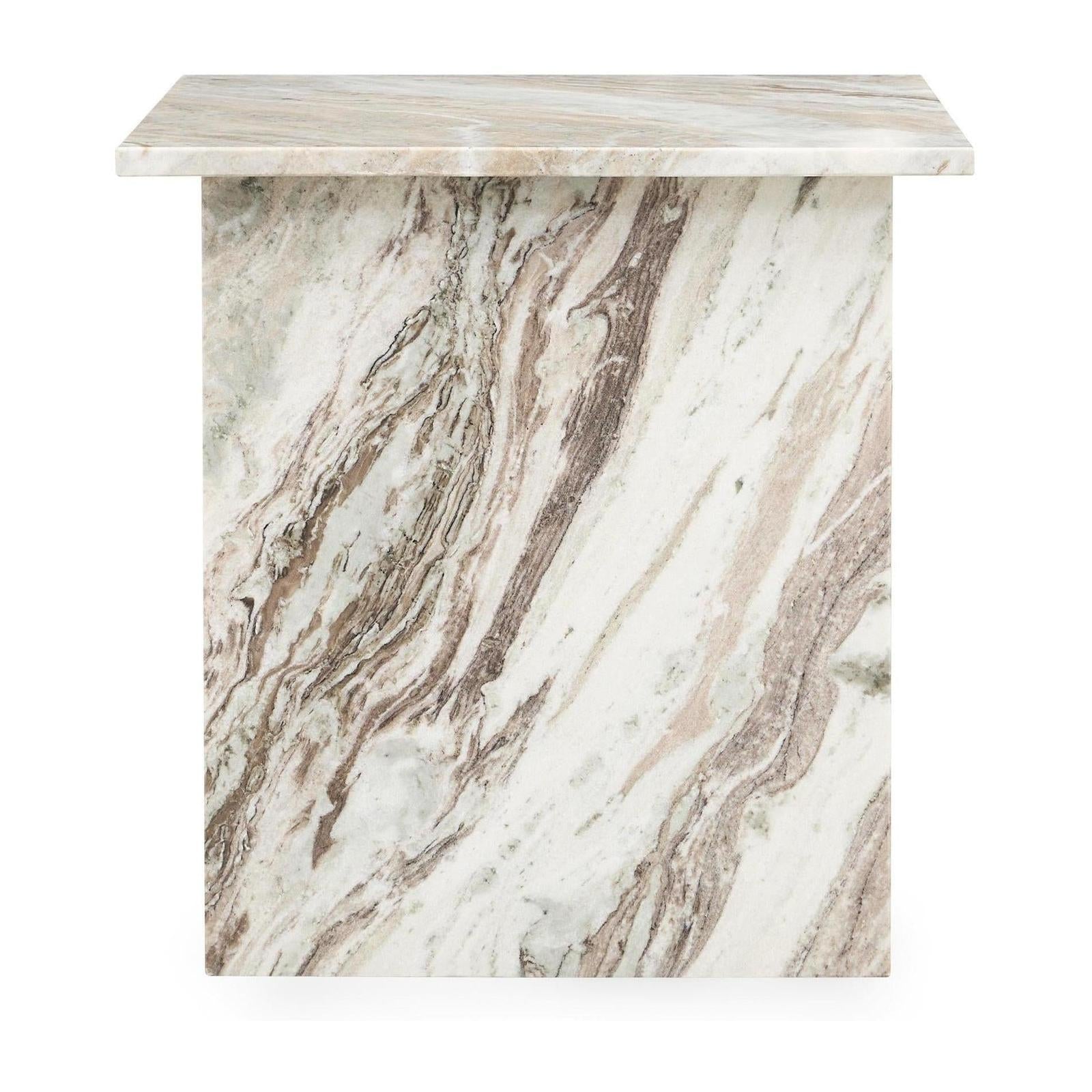 Classic Home Bexly Marble Square End Table
