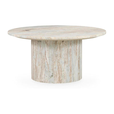 Classic Home Amberly Marble Round Coffee Table