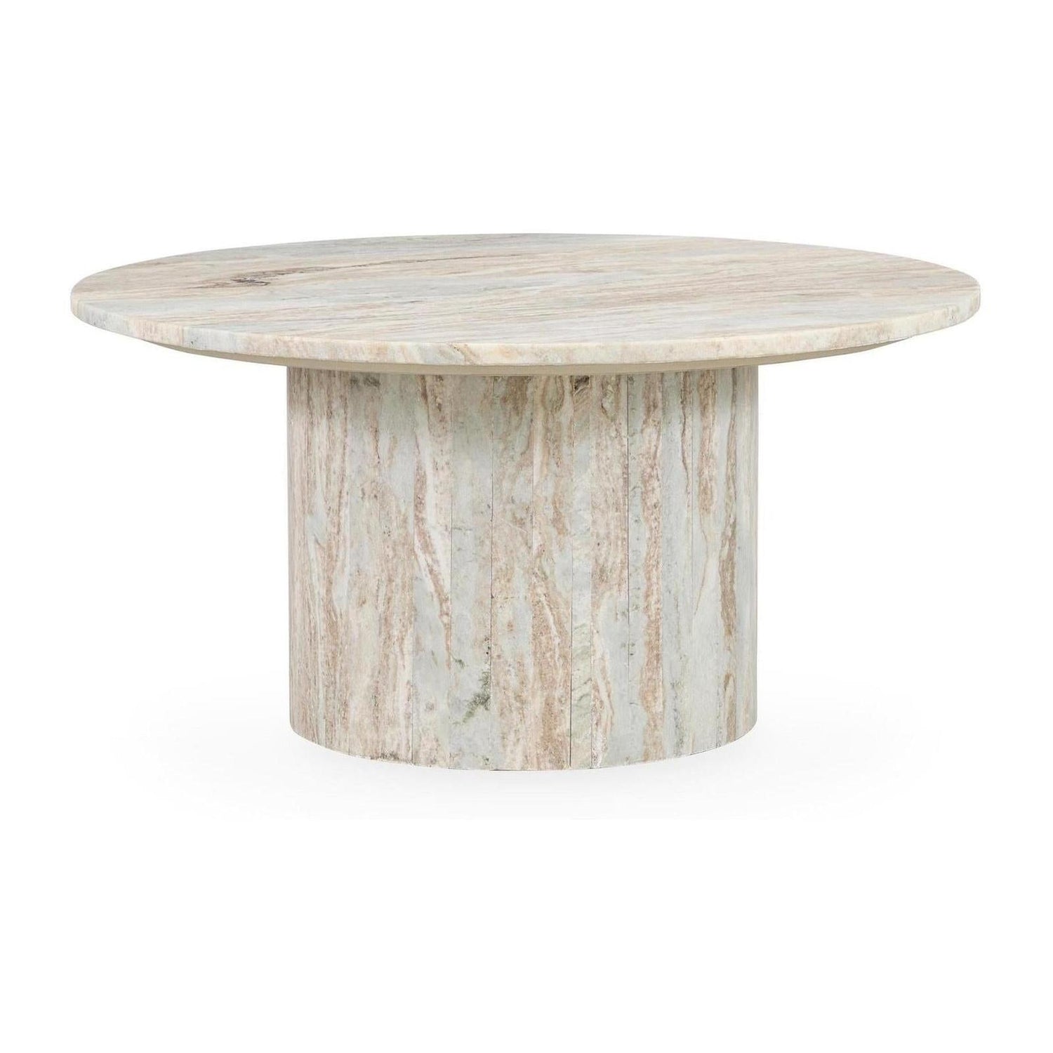 Classic Home Amberly Marble Round Coffee Table