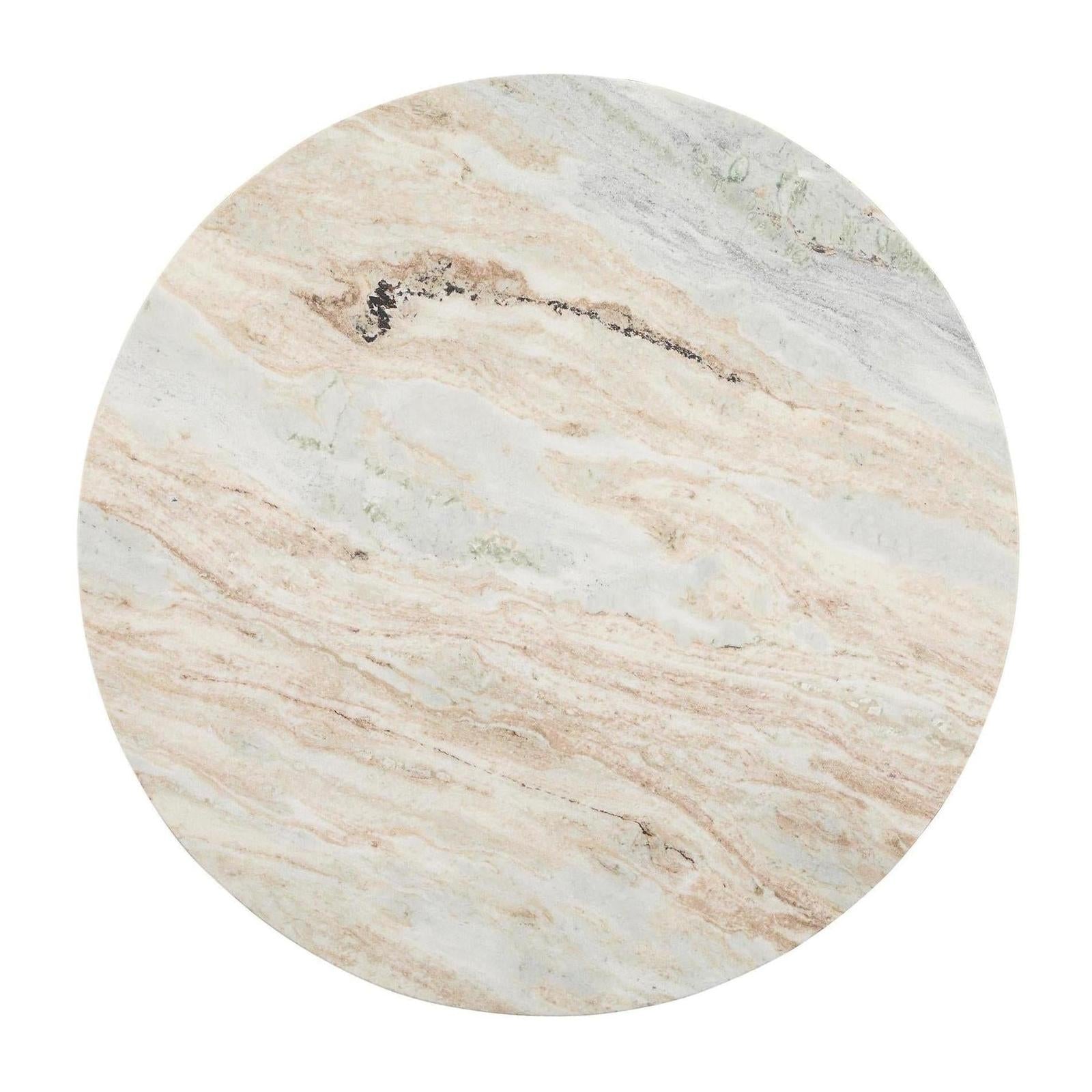 Classic Home Amberly Marble Round Coffee Table